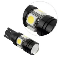 T10 LED W5W 12V Projector Lens1 κόκκινο OEM 1τεμ #3