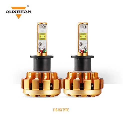 AUXBEAM (2pcs/set) H3 F-16 Series LED Headlight Bulbs - 6000K 6000LM