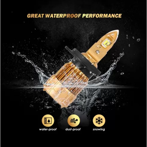 AUXBEAM (2pcs/set) H4 F-B1 Series LED Headlight Bulbs - 8000LM 6500K #3