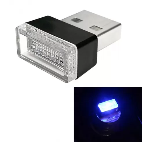 OEM Universal PC Car USB LED Atmosphere Lights Emergency Lighting Decorative Lamp (Blue Light)