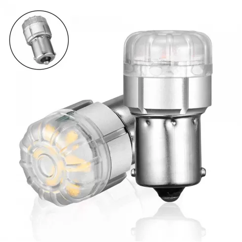 NOVSIGHT Μονοπολική λάμπα LED 1156 BA15S 12V 9 SMD 3020 9W 700LM 6500K ψυχρό λευκό 2 τεμάχια