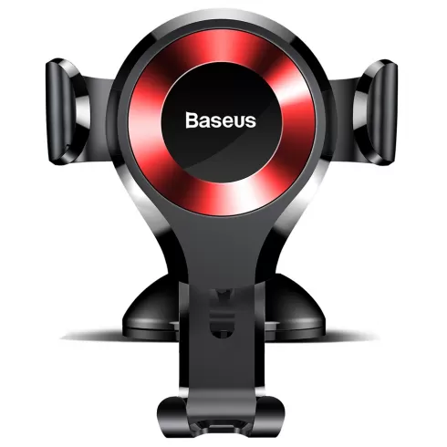 Baseus Gravitational Linkage 360 Degree Rotation Suction Dashboard Car Stand red SUYL-XP09