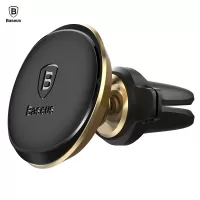 Baseus SUGX020015 Magnetic Air Vent Car Mount with Cable Clip Holder luxury gold