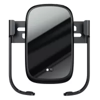 Βάση αυτοκινήτου Baseus με ασύρματη φόρτιση 10W - Car holder for Rock-solid phone with 10W wireless charger (Μαύρο) WXHW01-B01