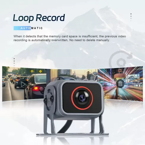 Podofo A3696 Ενσύρματο σετ 5 καμερών οπισθοπορείας με οθόνη 10.1" και καταγραφικό12v-24v (σύνεση με 4pin) #3