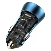 Baseus Golden Contactor Pro φορτιστής αυτοκινήτου - car charger, 2x USB, QC SCP, 40W (Μπλε) CCJD-A03 #5