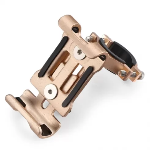 Aluminum Alloy Bicycle Motorcycle Mobile Phone Bracket  GOLD #8