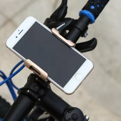 Aluminum Alloy Bicycle Motorcycle Mobile Phone Bracket  GOLD #5