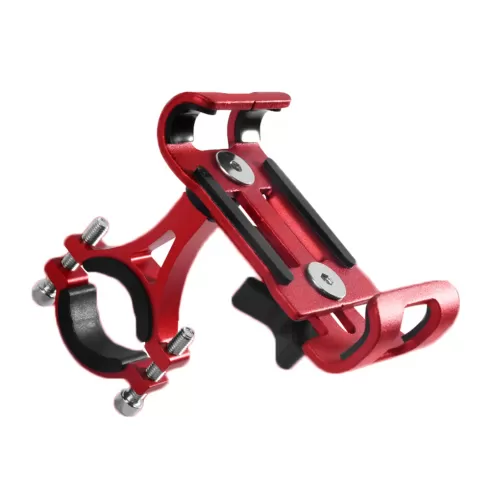 Aluminum Alloy Bicycle Motorcycle Mobile Phone Bracket  rotate RED