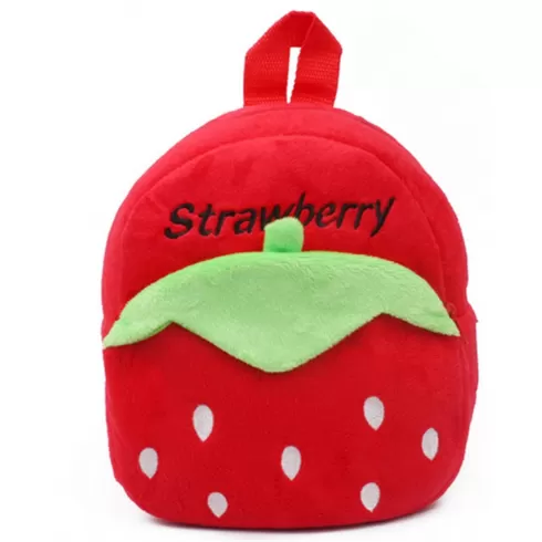 Βρεφική Τσάντα Πλάτης Φράουλα Κόκκινη as 893