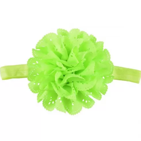 Βρεφική κορδέλα λουλούδι λαχανί