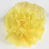 Βρεφική πλατιά κορδέλα λουλούδι κίτρινο #1