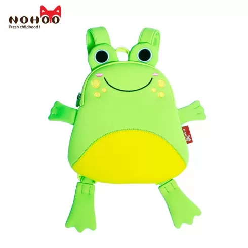 NOHOO Βρεφική Τσάντα Πλάτης Βάτραχος  21.5x21x3  NH047