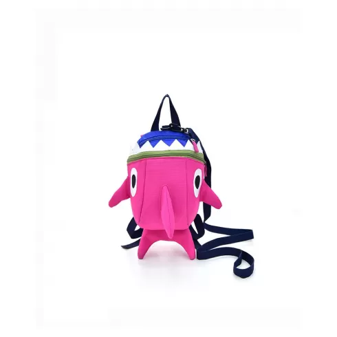 Βρεφική Τσάντα Πλάτης ροζ καρχαρίας KZ-323
