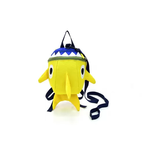 Βρεφική Τσάντα Πλάτης κίτρινος καρχαρίας KZ-324