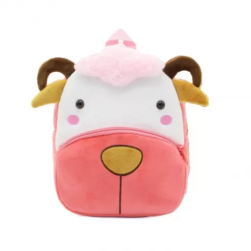 Kakoo Design Βρεφική Τσάντα Πλάτης sheep λευκό-ροζ KZ-328