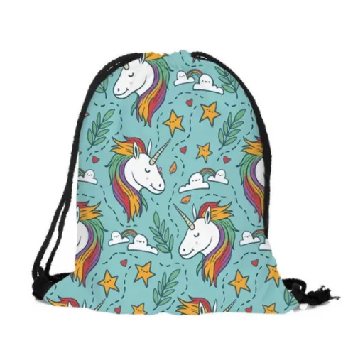 Παιδική Τσάντα Πλάτης πράσινο unicorn AS19434