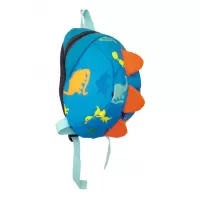 OEM Βρεφική Τσάντα Πλάτης δεινόσαυρος γαλάζιο-πορτοκαλί με Λουρί Ασφαλείας #1