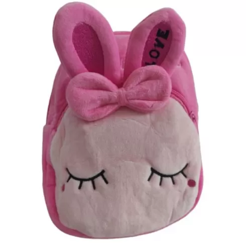 Βρεφική Τσάντα Πλάτης Λαγουδάκι Με Φιόγκο 32225 - ΡΟΖ