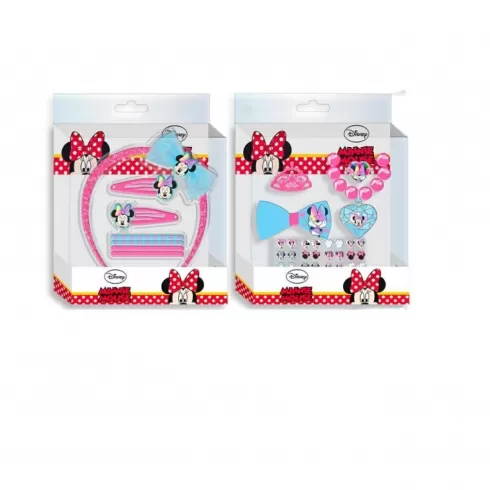 Σετ Αξεσουάρ Ομορφιάς μαλλιών Minnie Mouse hair accessories set blue-pink WD21316 επιλογή χρώματος