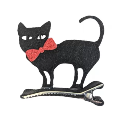 Halloween κοκαλάκι μαύρη γάτα 5.5cm