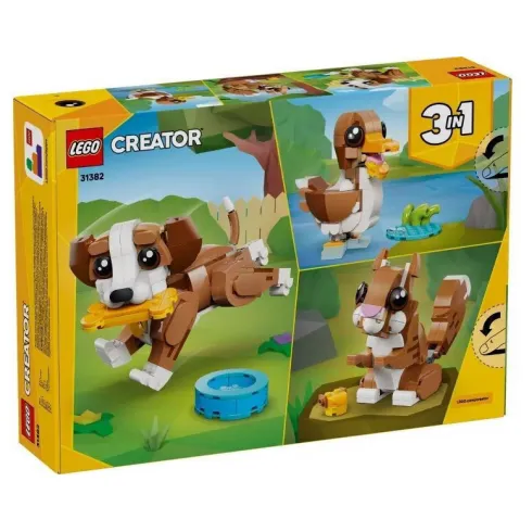LEGO® Creator 3-in-1 Χαριτωμένα ζώα Παιχνιδιάρικο κουτάβι 31382 #1
