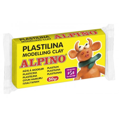 ALPINO πλαστελίνη 088DP00005701, χωρίς γλουτένη, 50γρ, κίτρινη