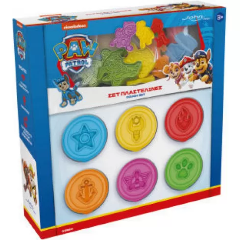 John Hellas Paw Patrol - Σετ πλαστελίνες με αξεσουάρ 03983PM τυχαία σχέδια