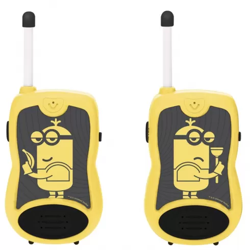 Minions Σετ 2 Walkie Talkies για παιδιά & ενήλικες με εμβέλεια 100 μέτρων μπλε-κίτρινο TW12DES-00