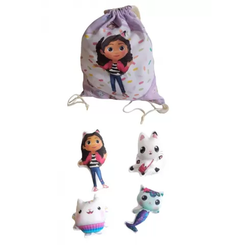 Gabby πουγκί 27x22 cm με 4 μαξιλαροκουκλάκια 15cm