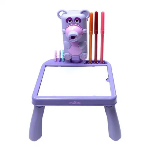 Maxlife projector with drawing table MXDP-100 purple – Προβολέας με τραπέζι σχεδίασης σε μωβ χρώμα