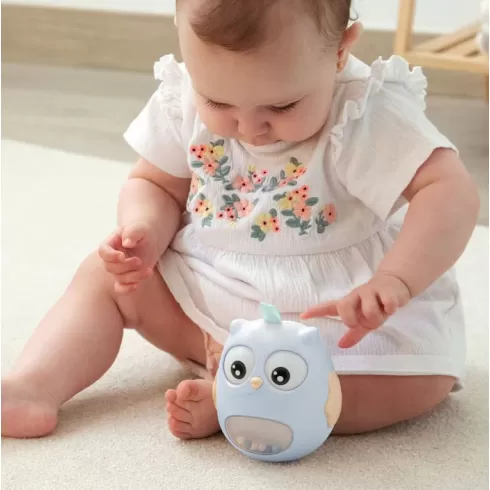 Kiokids Κουδουνίστρα Roly-Poly Κουκουβάγια Σιέλ (3029) #4