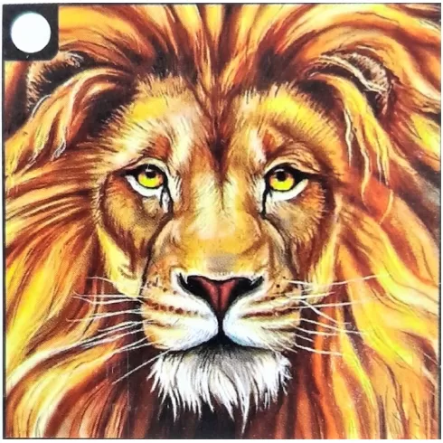 Μωσαϊκό με ψηφίδες τύπου διαμάντια σε μαξιλαροθήκη 40 x 40 cm Λιοντάρι  TT46662Z - C