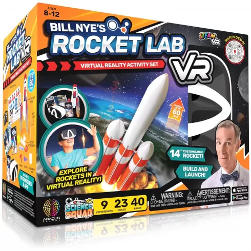 Abacus Brands Bill Nye’s Rocket Science Kit VR Επιστημονικό σετ εικονικής πραγματικότητας – Πλήρης Αγγλική Έκδοση – Περιλαμβάνει Γυαλιά VR