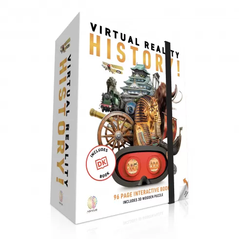 Abacus Brands VR Giftbox History! Σετ εικονικής πραγματικότητας – Πολυτελές σετ δώρου για ηλικίες 8 ετών και άνω - Πλήρης Αγγλική Έκδοση - Περιλαμβάνει Γυαλιά VR AB94789