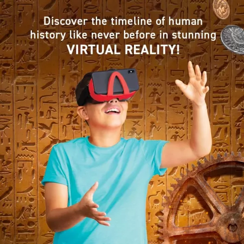 Abacus Brands VR Giftbox History! Σετ εικονικής πραγματικότητας – Πολυτελές σετ δώρου για ηλικίες 8 ετών και άνω - Πλήρης Αγγλική Έκδοση - Περιλαμβάνει Γυαλιά VR AB94789 #2