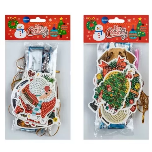 Ψηφιδωτό Diamond Painting Christmas 6x9cm (6τεμ.) Τυχαία επιλογή σχεδίων