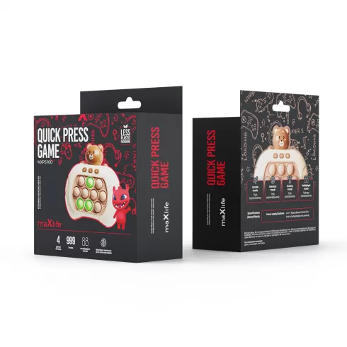 Φορητό παιχνίδι Anti-Stress Pop it Maxlife MXPS-100 Teddy Bear καφέ #1