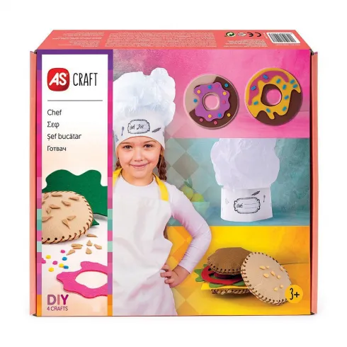 AS Craft Σεφ παιχνίδι με 4 χειροτεχνίες DIY για 3+ χρονών