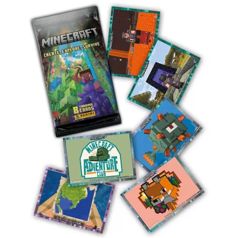 Panini Minecraft Κάρτες Φακελάκι 8 Κάρτες 096014 #1