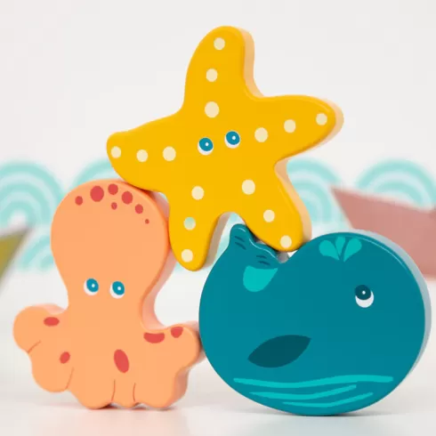 Kiokids Ξύλινη Κουδουνίστρα Χταπόδι  2725_1 #1