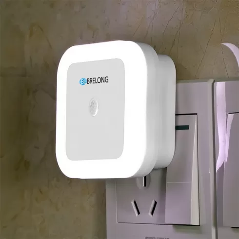 BRELONG Φωτάκι νυχτός LED Sensor Light Control Night Light EU White #4