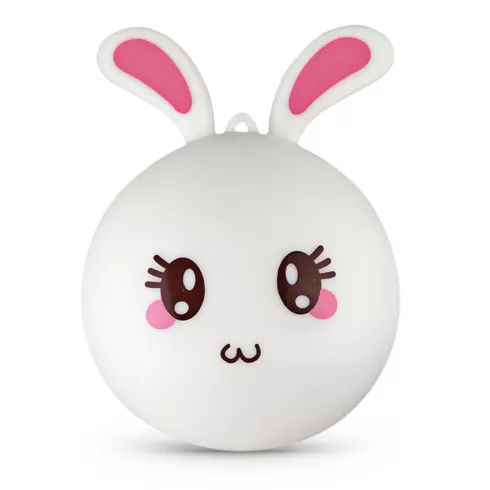 BJB-01 1.5W Silicone Night RGB + Warm Light Pat Rabbit - Ροζ