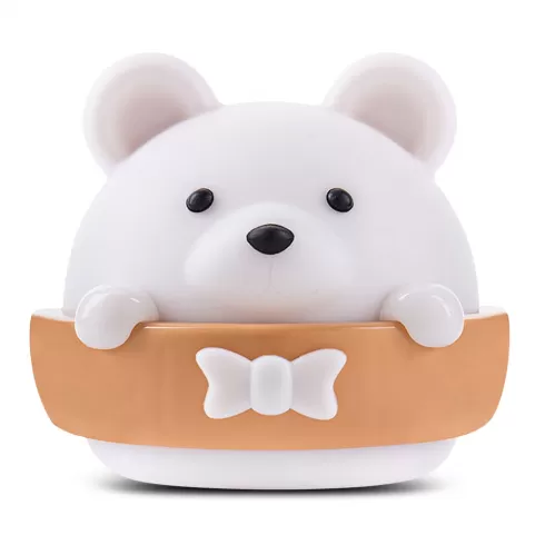 Φωτάκι Νυκτός Μαγνητικό με Αυτοκόλλητο με Κίτρινες Λεπτομέρειες - R1 USB Charging LED Night Light Bear Stepless Dimming with Remote Control