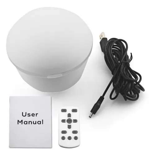 Φωτορυθμικό R01 7W Dual-use Projection Night Light with USB Charging white #6