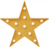 KIOKIDS Φωτιστικό Τοίχου Led Αστέρι Κίτρινο