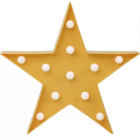 KIOKIDS Φωτιστικό Τοίχου Led Αστέρι Κίτρινο