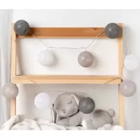 Kiokids Φωτάκια Διακόσμησης Δωματίου Γιρλάντα Γκρι (2793) #3