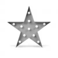 KIOKIDS Φωτιστικό Τοίχου Led Γκρί Αστεράκι (2861)