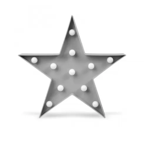 KIOKIDS Φωτιστικό Τοίχου Led Γκρί Αστεράκι (2861)